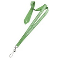 Green 3/8" (10mm) Polyester lanyards